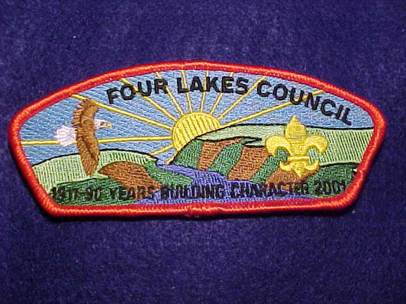 FOUR LAKES C. SA-23, 1911-2001, 90 YEARS BUILDING CHARACTER