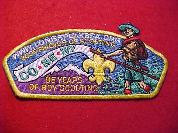 LONGS PEAK SA-23, 2005 FOS, 95 YEARS OF BOY SCOUTING