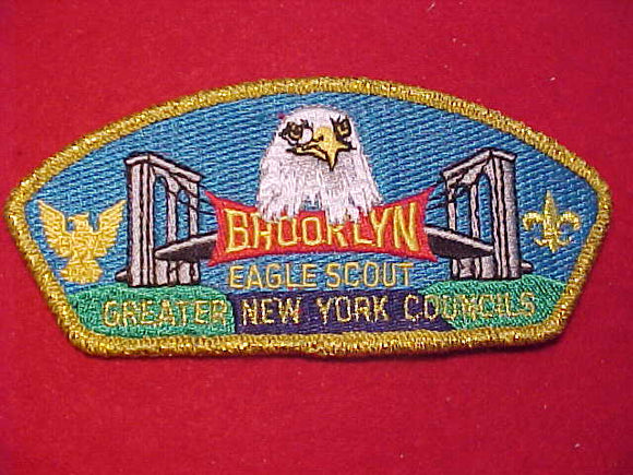 GREATER NEW YORK COUNCILS SA-15, BROOKLYN, EAGLE SCOUT, GMY BDR. & NAME