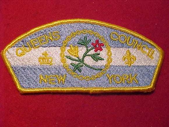 GREATER NEW YORK COUNCILS SA-B?, QUEENS, GOLD BDR., 59 X 129MM