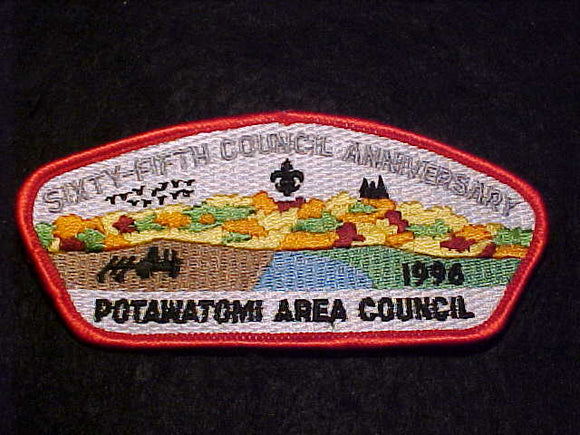 POTAWATOOMI AREA C. SA-12, SIXTY FIFTH COUNCIL ANNIV., 1996