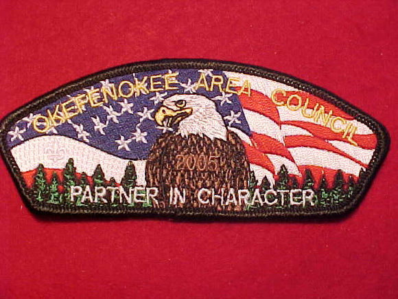 OKEFENOKEE AREA C. SA-16, 2005, PARTNER IN CHARACTER, BLACK BDR., EAGLE