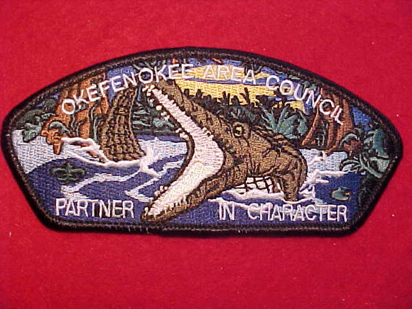 OKEFENOKEE AREA C. SA-19, 2005, PARTNER IN CHARACTER, BLACK BDR., ALLIGATOR