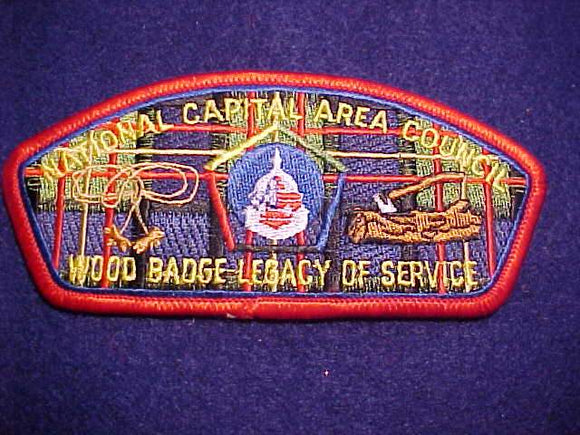 NATIONAL CAPITAL AREA C. SA-88, WOOD BADGE - LEGACY OF SERVICE