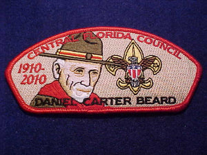 CENTRAL FLORIDA SA-117, 1910-2010, DANIEL CARTER BEARD