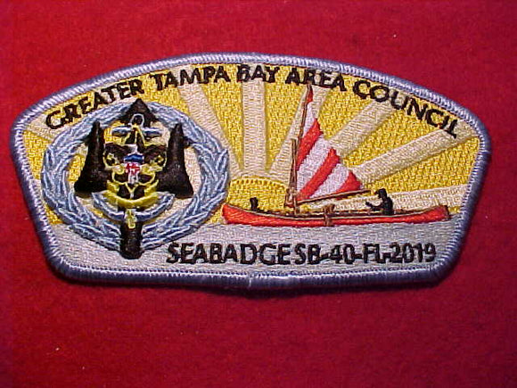 GREATER TAMPA BAY AREA C. SA-q, SEABADGE SB-40-FL-2019, 350 MADE