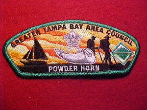 GREATER TAMPA BAY AREA C. SA-qq, POWDER HORN, GREEN BDR.