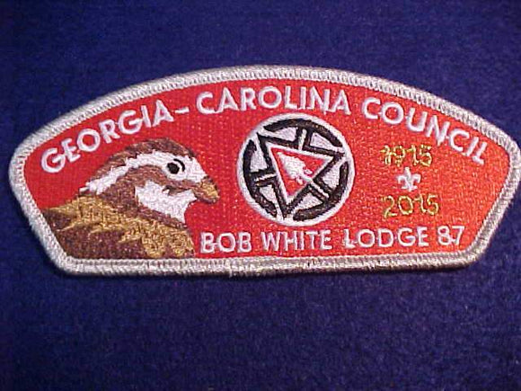 GEORGIA-CAROLINA C. SA-35, 2015, BOB WHITE LODGE 87