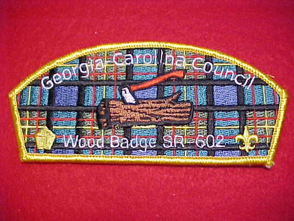 Georgia-Carolina sa12, Wood Badge SR-602