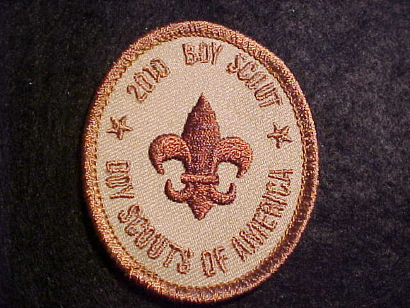 SCOUT RANK, TYPE 4?, 2010, BSA 100 YEARS OF SCOUTING PLASTIC BACK