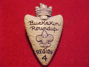 REGION 4 N/C SLIDE, BUCKSKIN ROUNDUP-BLUE/WHITE