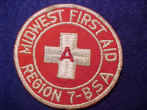 REGION 7 PATCH, MIDWEST FIRST AID 