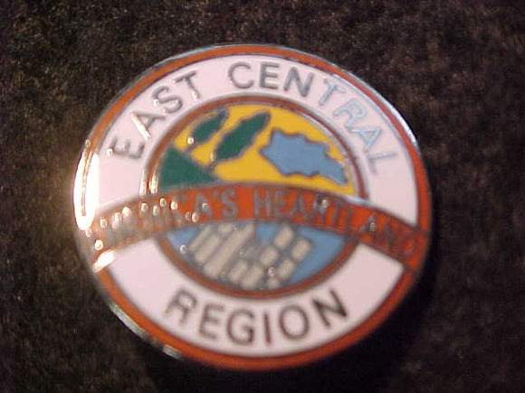 EAST CENTRAL REGION PIN, 25MM ROUND