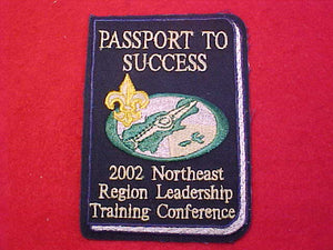 NORTHEAST REGION PATCH, 2002 LEADERSHIP TRAINING CONFERENCE