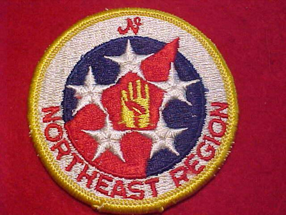 NORTHEAST REGION PATCH, 5 STARS, SCOUT SIGN