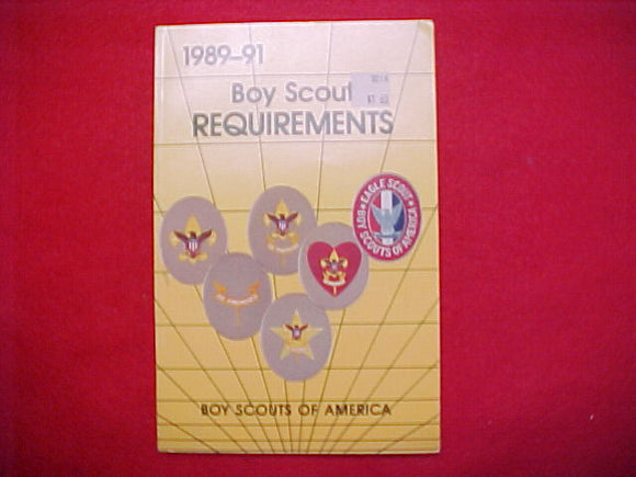 BOY SCOUT REQUIREMENTS, Sep-89