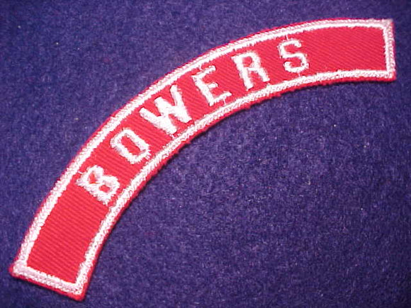 BOWERS RED/WHITE CITY STRIP, MINT