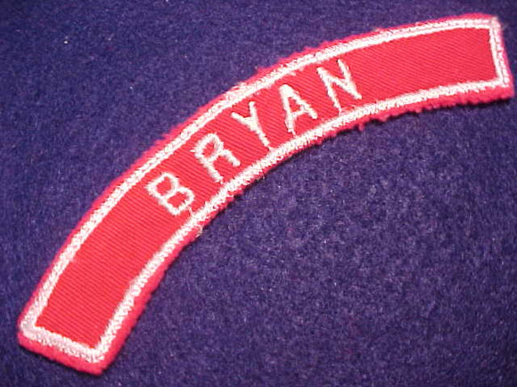 BRYAN RED/WHITE CITY STRIP, USED