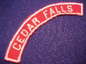 CEDAR FALLS RED/WHITE CITY STRIP, USED