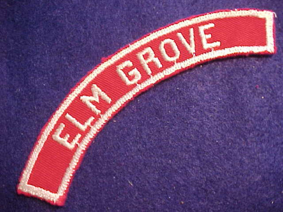 ELM GROVE RED/WHITE CITY STRIP, MINT