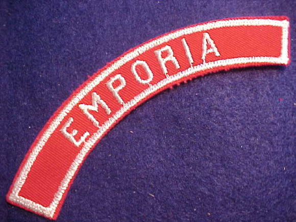 EMPORIA RED/WHITE CITY STRIP, MINT
