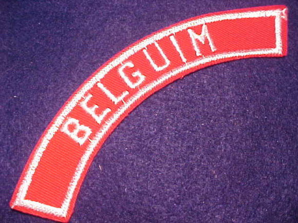 BELGUIM RED/WHITE CITY STRIP, MINT