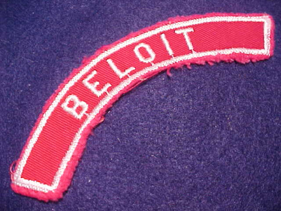 BELOIT RED/WHITE CITY STRIP, MINT