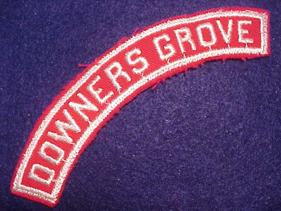 DOWNERS GROVE RED/WHITE CITY STRIP, USED