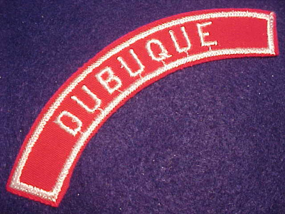 DUBUQUE RED/WHITE CITY STRIP, MINT