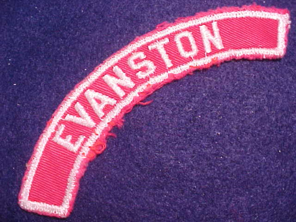 EVANSTON RED/WHITE CITY STRIP, USED