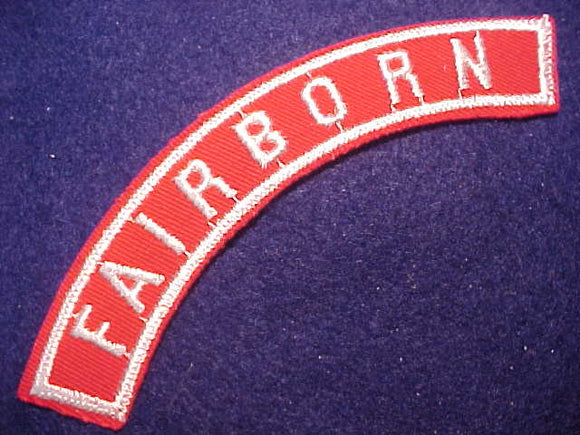 FAIRBORN RED/WHITE CITY STRIP, MINT