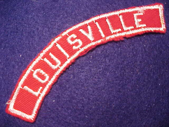 LOUISVILLE RED/WHITE CITY STRIP, USED