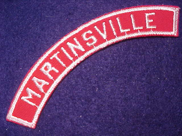 MARTINSVILLE RED/WHITE CITY STRIP, MINT