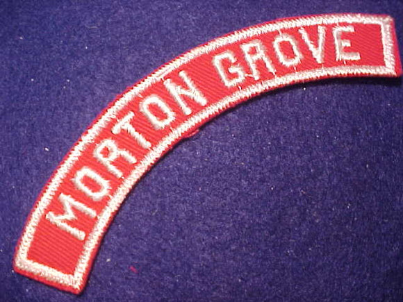MORTON GROVE RED/WHITE CITY STRIP, MINT