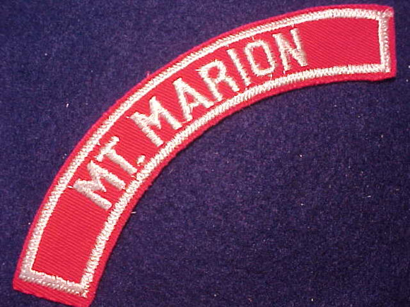 MT. MARION RED/WHITE CITY STRIP, MINT