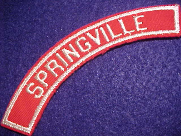 SPRINGVILLE RED/WHITE CITY STRIP, MINT