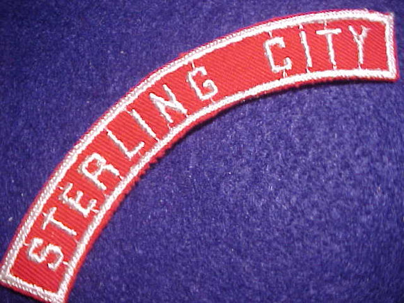 STERLING CITY RED/WHITE CITY STRIP, MINT