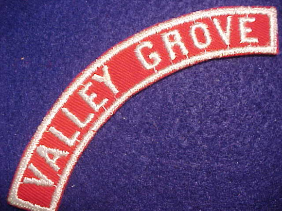 VALLEY GROVE RED/WHITE CITY STRIP, MINT