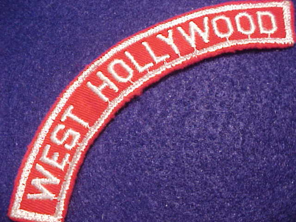 WEST HOLLYWOOD RED/WHITE CITY STRIP, MINT