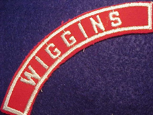 WIGGINS RED/WHITE CITY STRIP, MINT