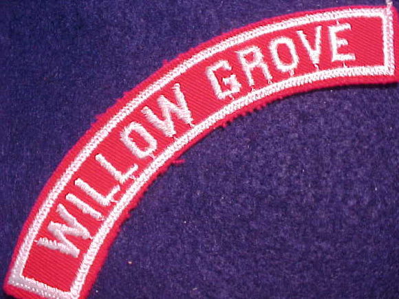 WILLOW GROVE RED/WHITE CITY STRIP, MINT
