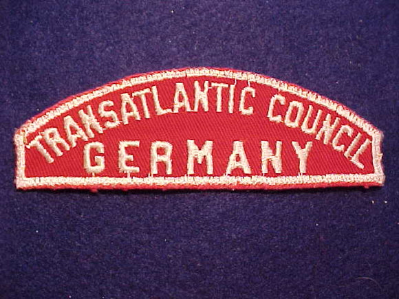 RED/WHITE STRIP, TRANSATLANTIC COUNCIL/GERMANY, 75MM 