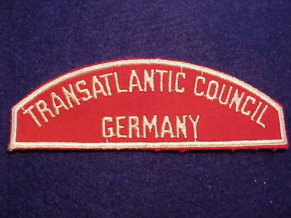 RED/WHITE STRIP, TRANSATLANTIC COUNCIL/GERMANY, 45MM 