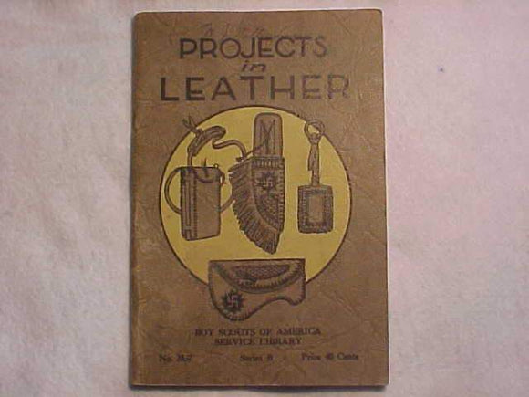 BSA SERVICE LIBRARY BOOKLET, PROJECTS IN LEATHER, SERIES B