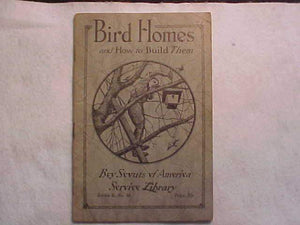 BSA SERVICE LIBRARY BOOKLET, BIRD HOMES AND HOW TO BUILD THEM, SERIES B