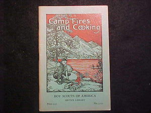 BSA SERVICE LIBRARY BOOKLET, CAMP FIRES AND COOKING