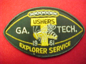 1961 georgia tech explorer service football ushers