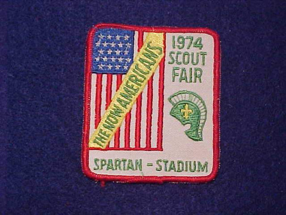 1974 SPARTAN STADIUM SCOUT FAIR PATCH, MICHIGAN STATE UNIVERSITY