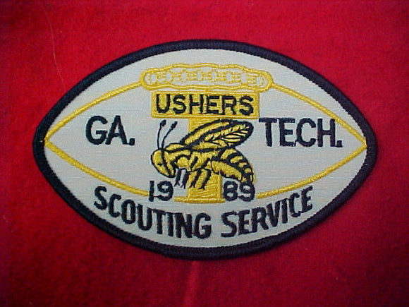 1989 Georgia Tech Football Boy Scout Ushers Patch