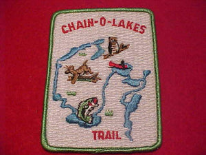 CHAIN-O-LAKES TRAIL PATCH, 3X4" RECTANGLE